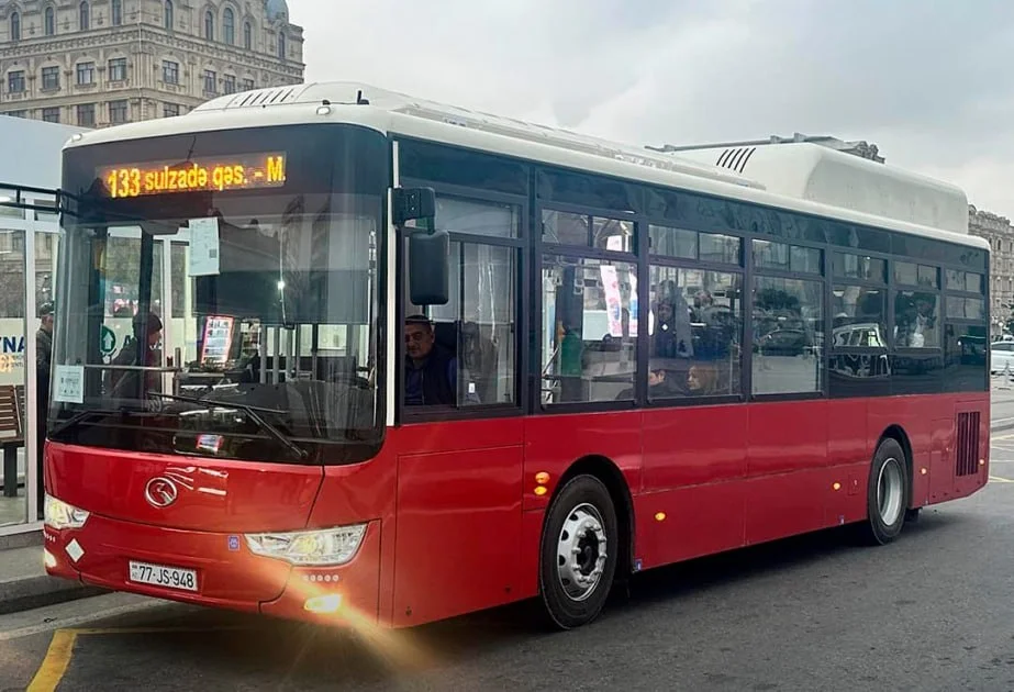 Bakıda bu marşrut xəttində elektrik mühərrikli avtobuslar fəaliyyətə başladı