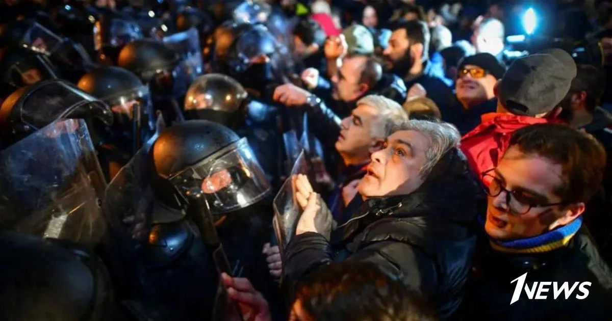 На митинге в Тбилиси полиция задержала 50 человек Новости