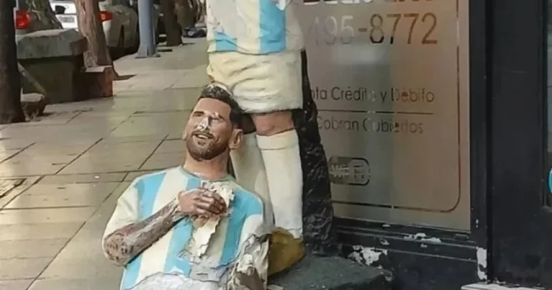 Lionel Messinin heykəli vandalizmə məruz qalıb