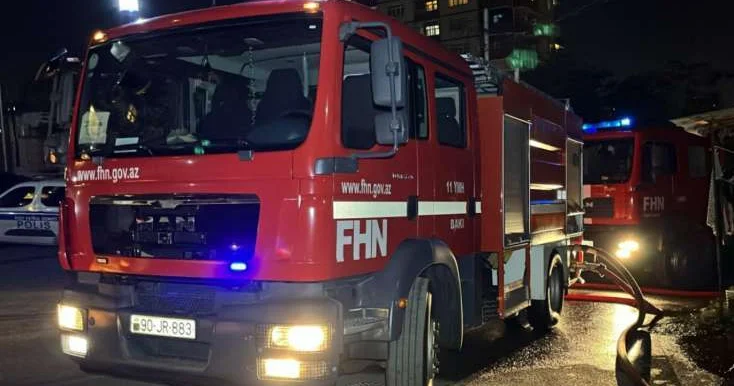 Sumqayıtda yanğın oldu Təxliyə olunanlar var