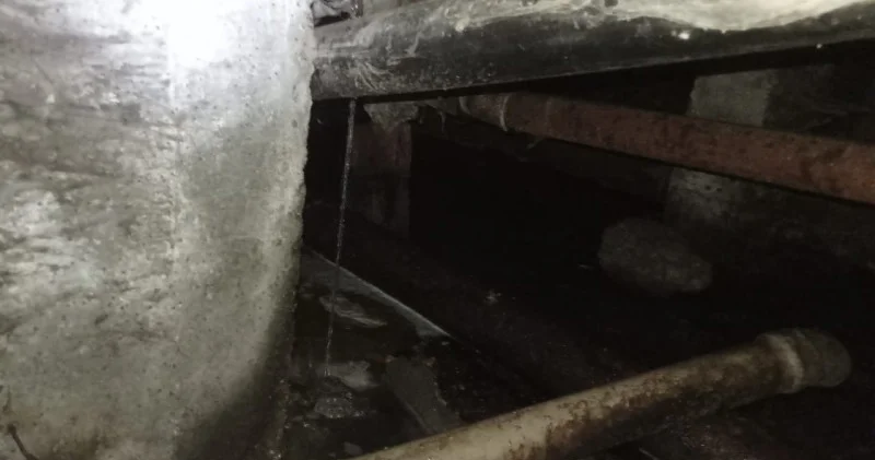 Kanalizasiya suları zirzəmiyə axır... FOTOLAR