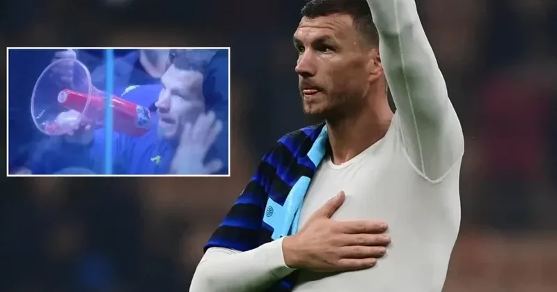 Edin Ceko əlinə meqafon alıb azarkeşlərə səsləndi