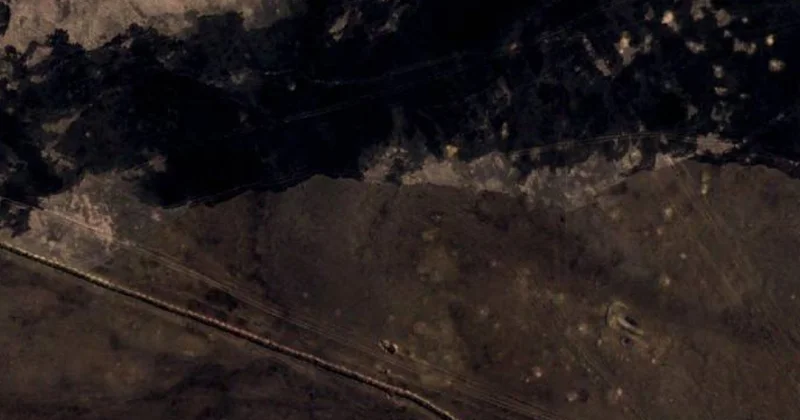 Спутник показал последствия падения ракеты на полигоне Ясный фото