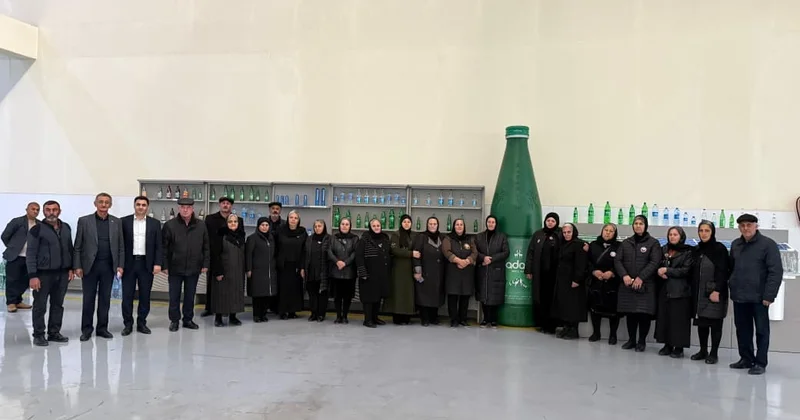 Naxçıvan şəhidlərinin valideyinləri mineral sular zavodlarını ziyarət ediblər FOTOLAR