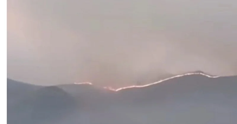 Kəlbəcərdə çətin relyefli ərazi YANIR