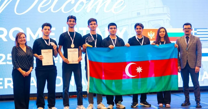 Gənc ixtiraçılarımız robot olimpiadasında qızıl medal qazandılar