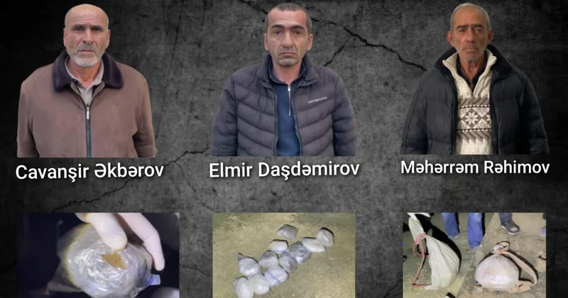 Özlərini meyvə satıcısı kimi tanıdan narkokuryerlər saxlanıldı