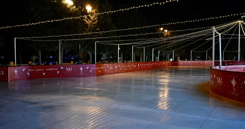 На Бакинском бульваре можно прокатиться по ледовому катку ФОТО ВИДЕО