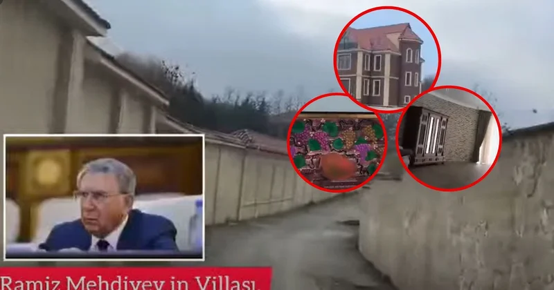 Ramiz Mehdiyevin villası içəridən çəkildi VİDEO