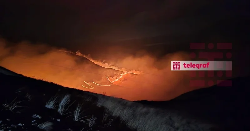 Kəlbəcərdə güclü yanğın baş verdi FOTO KONKRET
