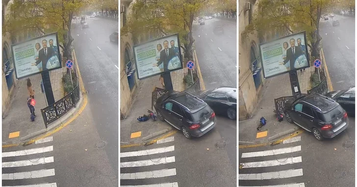 Автомобильная авария привела к травме школьника в Баку