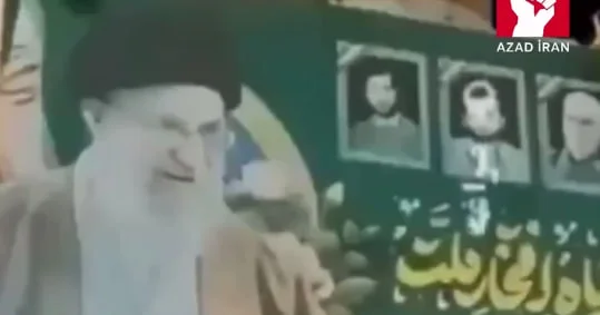 Xameneyinin banneri alova büründü VİDEO