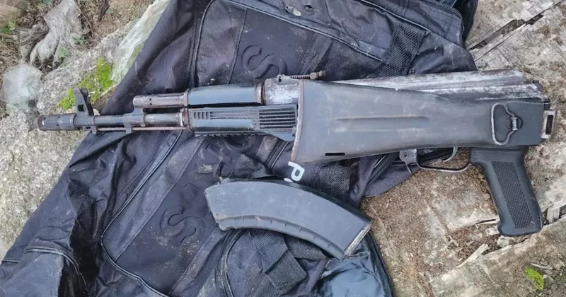 Преступник перед арестом спрятал на бакинском кладбище оружие ФОТО