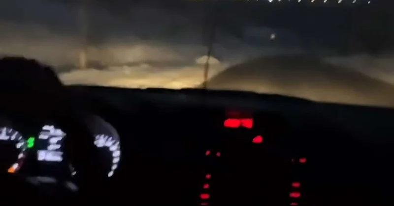 Qubada qar faciəsi: avtomobil qayadan aşdı VİDEO