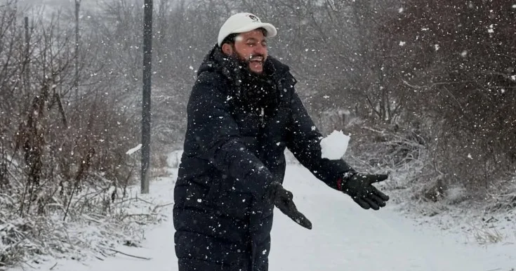 Yusif Eyvazovun Şuşada qar sevinci Fotolar