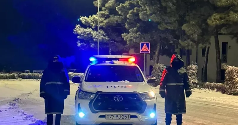 Азербайджанская полиция усилила меры из за неблагоприятных погодных условий