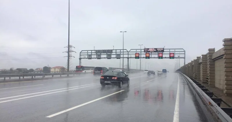 Yağışlı hava ilə əlaqədar sürət tablolarında dəyişiklik olunub