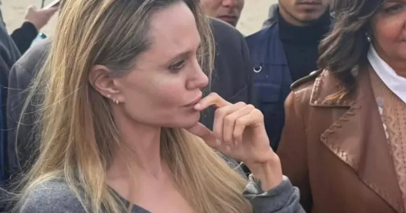 Ancelina Coli Qəzza ilə sərhəddə FOTO