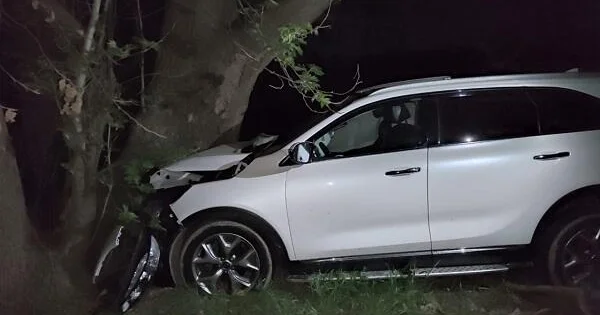 Qubada maşın qayadan aşdı Anbaan video