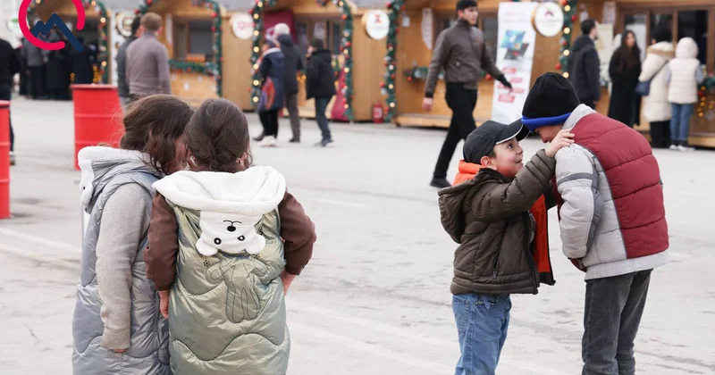 Qarlı Xankəndidə ilin ilk günləri... Fotolar