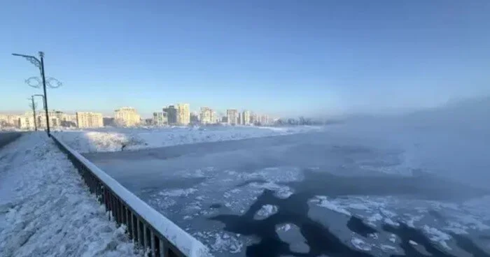 Türkiyənin ən uzun çayı dondu