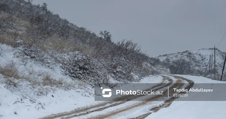 Северо запад Азербайджана укрыло 30 сантиметровым покровом