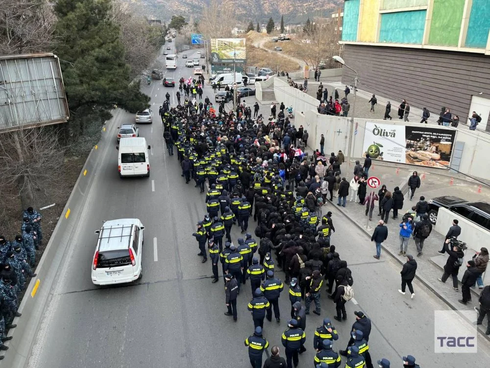 Gürcülər yenidən etiraza başladı: tutulanlar var