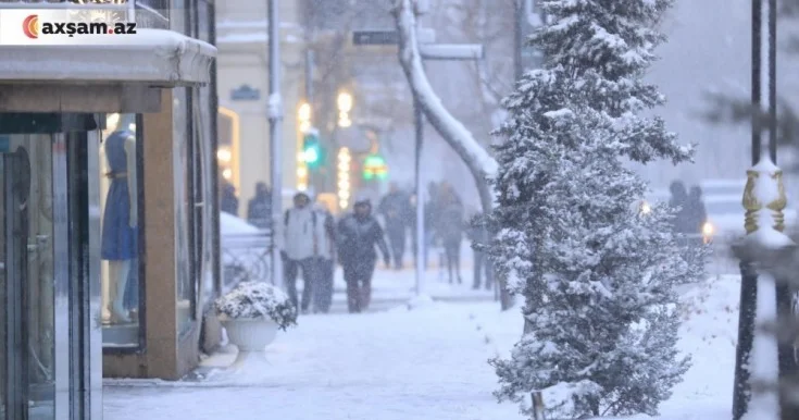 Bakıda sulu qar, bölgələrdə qar yağacaq Xəbərdarlıq