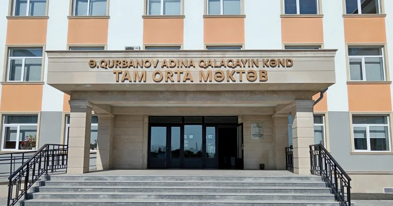 Sabirabadın Qalaqayın kəndində yeni məktəb binasının tikintisi başa çatıb