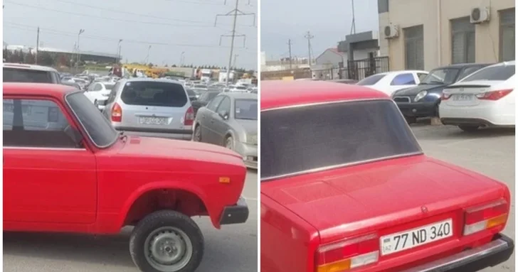 В Баку задержан водитель автомобиля без номеров