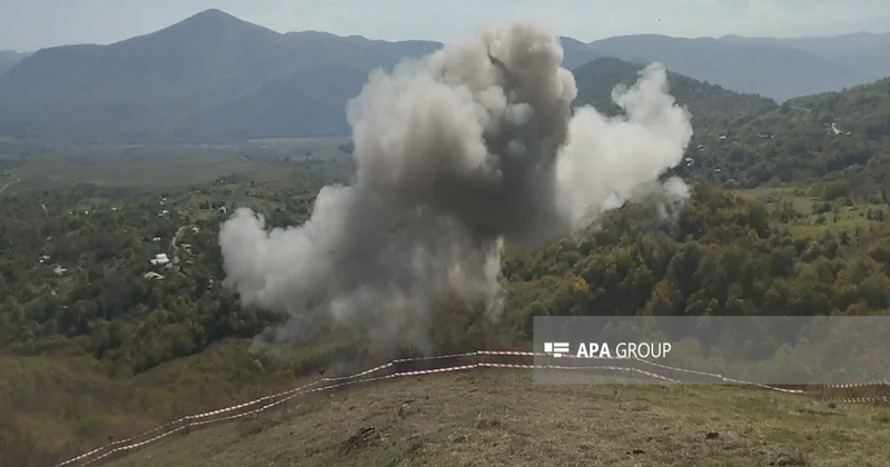 Azad edilmiş ərazilərdə ötən ay 374 mina, 1364 PHS aşkarlanıb