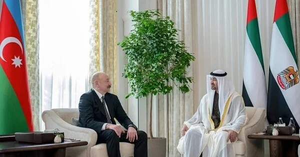 İlham Əliyev BƏƏ prezidenti ilə görüşdü