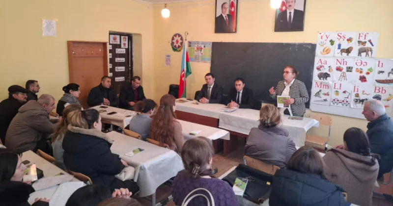 Şəkidə qəhvəyi mərmər bağacığına qarşı maarifləndirici görüşlər keçirilib