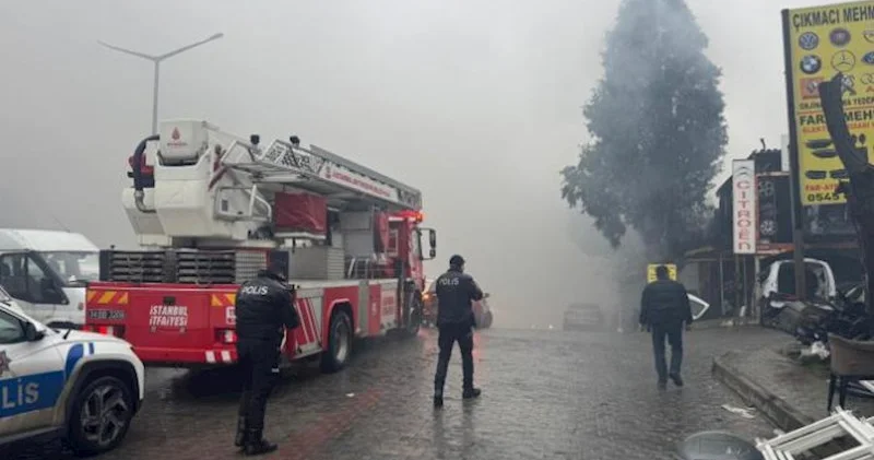 İstanbulda sənaye məhəlləsində güclü yanğın başlayıb