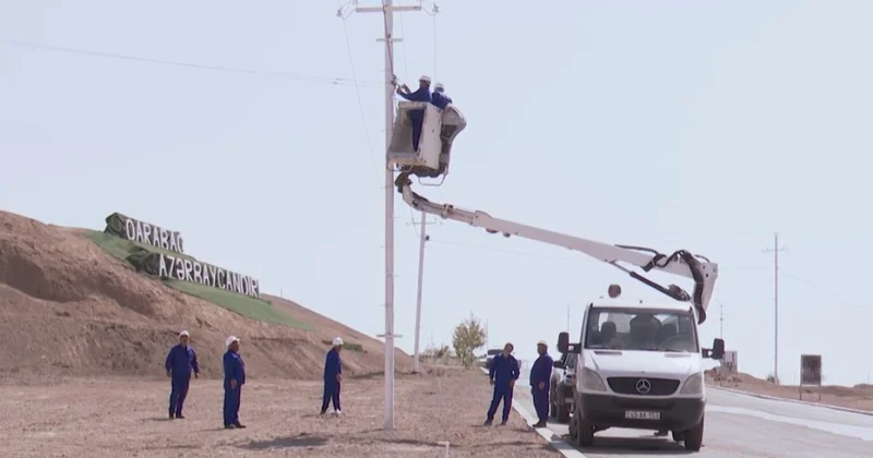 Азеришыг строит новую инфраструктуру в Карабахе видео