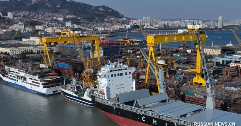 Китайская судостроительная отрасль сохраняла статус ведущей в мире