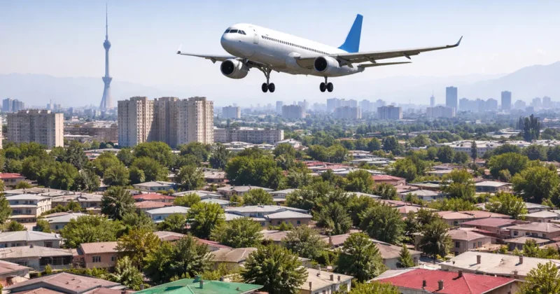 Почему самолеты пролетают над жилыми кварталами столицы Узбекистана?