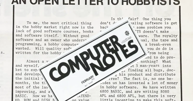 Письмо, разделившее индустрию: 50 лет конфликту вокруг софта