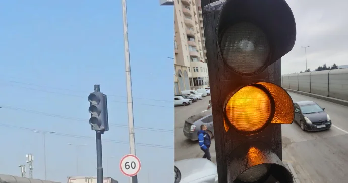 Vətəndaş işıqfordan şikayət etdi; NİİM operativ şəkildə düzəltdi VİDEO+FOTO