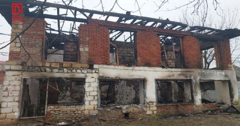 Lənkəranda 45 yaşlı kişi öz evində YANDI FOTO