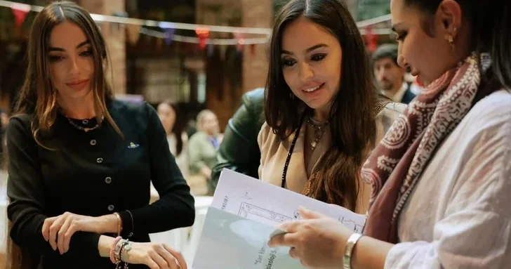 Лейла Алиева поделилась публикацией с фестиваля Woman Bazaar