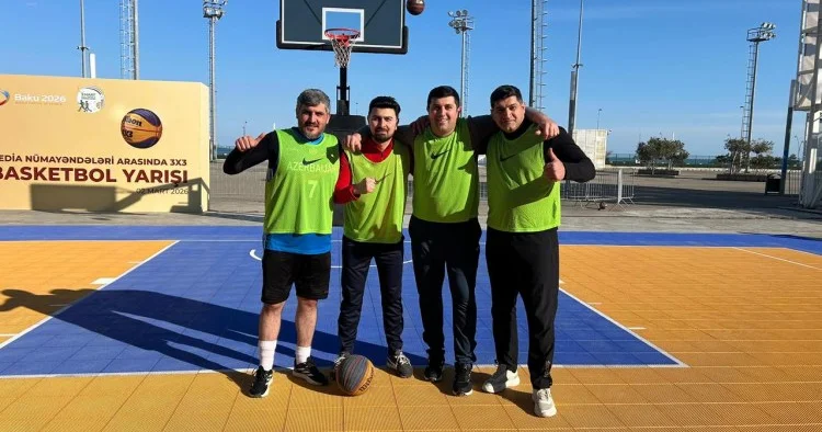 Jurnalistlər arasında basketbol yarışı keçirildi FOTOLAR
