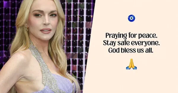 Sülh üçün dua edirəm Hollivud aktrisası
