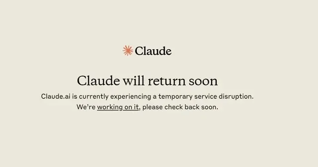 В работе Claude произошел сбой