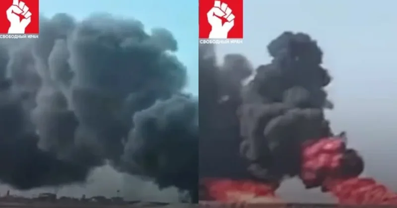 İranda neft kəmərində güclü partlayış baş verib VİDEO