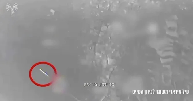 İsrail qırıcısı İranın zenit raketindən belə yayındı ANBAAN VİDEO