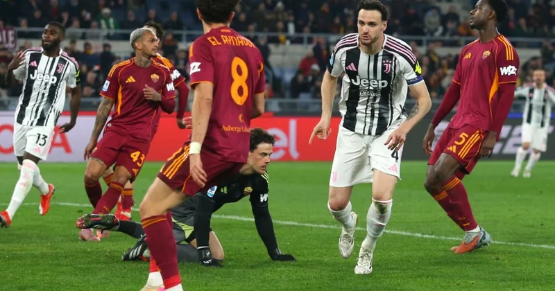 Roma Yuventus matçında 6 qol vuruldu VİDEO