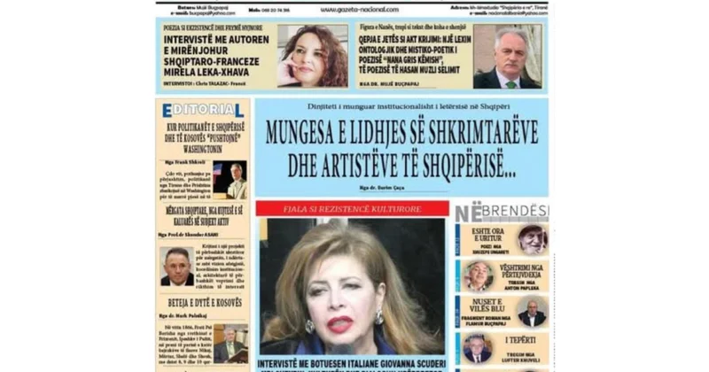 Yazıçı Zemfira Məhərrəmlinin yaradıcılığı Albaniya mətbuatında