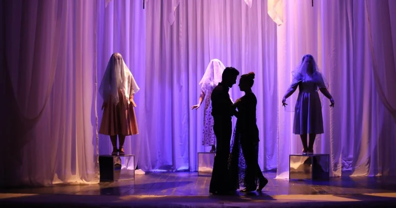 Lənkəran Dövlət Dram Teatrında “Gəlinlik paltarı” tamaşası təqdim olunub FOTO