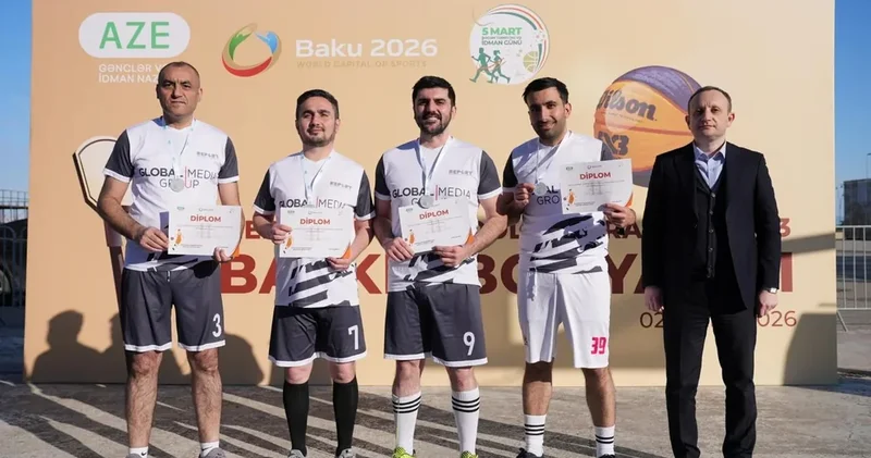 Report komandası 3x3 basketbol turnirində ikinci yeri tutub